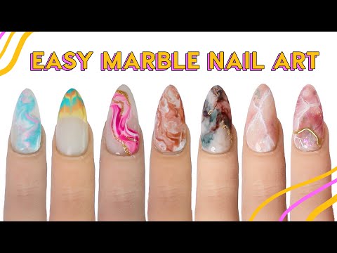 7 Ways To Do Marble Nail Art For Beginners