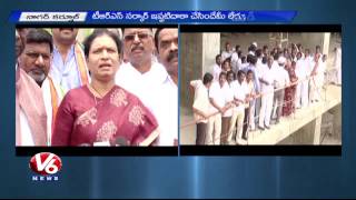 EX Minister D.K Aruna visits Mahatma Gandhi lift Irrigation project l Nagar kurnool (24-07-2015)