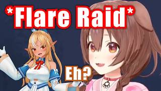 Korone's Personality Changed Instantly When Flare Raided Her Stream【Hololive】