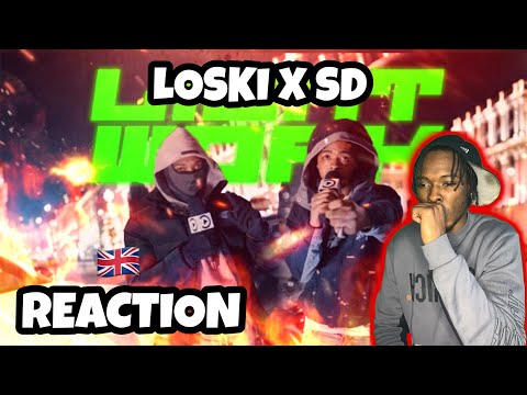 AMERICAN REACTS TO UK DRILL RAP! Loski X SD - LightWork Freestyle | Pressplay