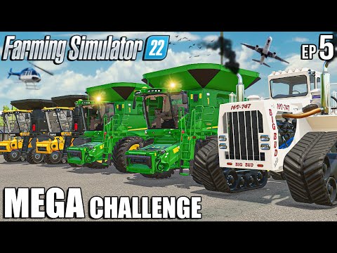 Harvesting 500.000l of CANOLA🌾 | MEGA Challenge | Farming Simulator 22 #5
