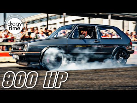 900 HP VW Golf 2 16V Turbo DSG 4 Motion | Acceleration  from 0-100 & 100-200 Km/h & 0-60 60-130 mph