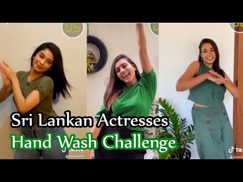 Sri Lankan Actress Hand Wash Challenge Dance - All in One Sheshadrie , Sachini , Oshadhi , Lochana