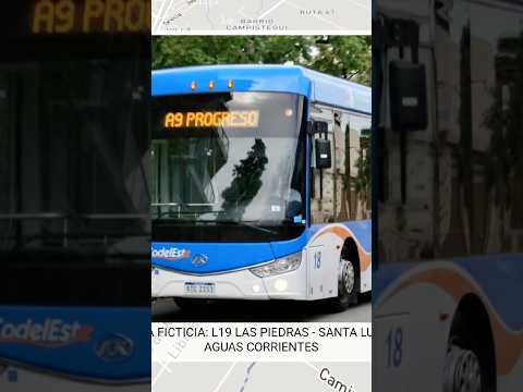 LINEA FICTICIA: L19 LAS PIEDRAS - SANTA LUCIA X AGUAS CORRIENTES #viral #trending #turismo #uruguay