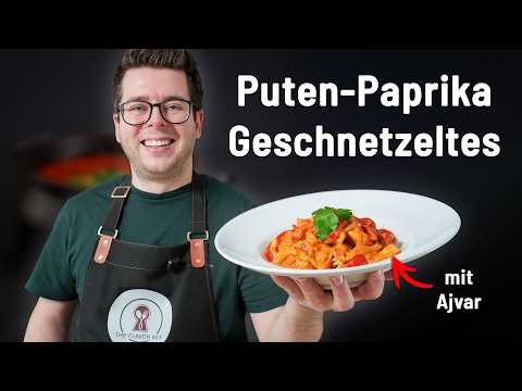 Puten-Paprika Geschnetzeltes — Cremig dank Ajvar!