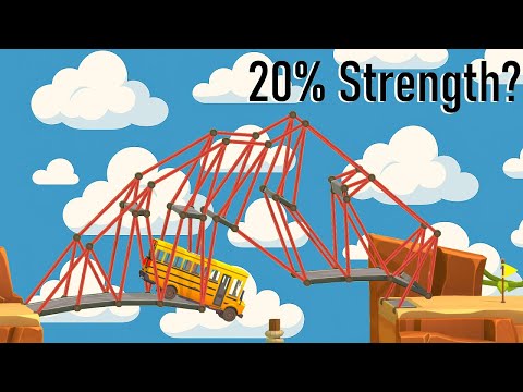 Can You Beat Poly Bridge 3 With 20% Strength Materials?