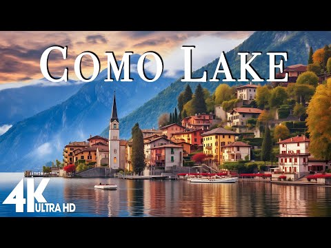 Lake Como 4K Nature Relaxation Film - Relaxing Piano Music - Travel Nature
