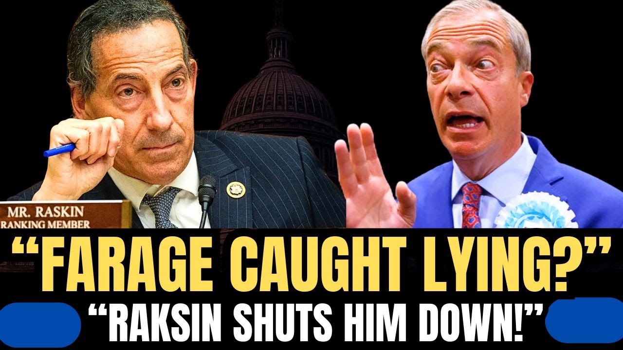 Jamie Raskin EXPOSES Nigel Farage’s “Free Speech” Hypocrisy in Explosive Hearing