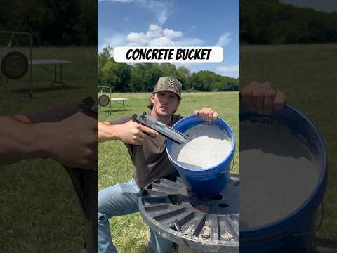 Concrete Bucket vs 50 Cal Sniper Rifle