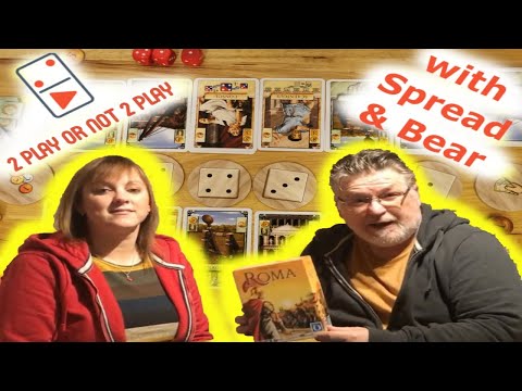 Roma 2 Player Board game Review with Spread & Bear