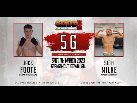 Fight 7 - Jack Foote v Seth Milne