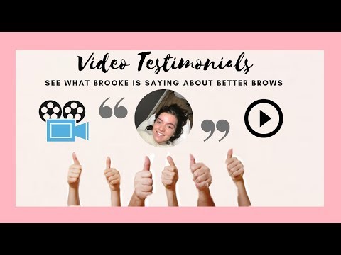 Better Brows Reviews & Client Testimonial Videos: Brooke