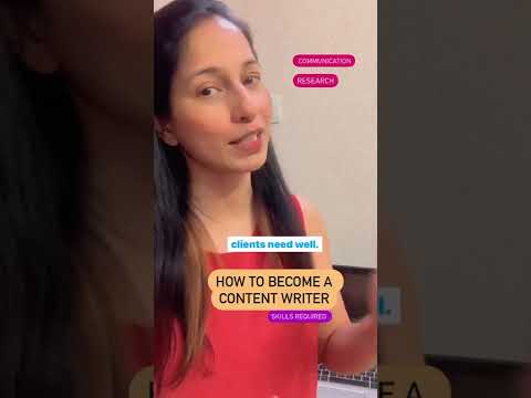 Skills required to become a content writer