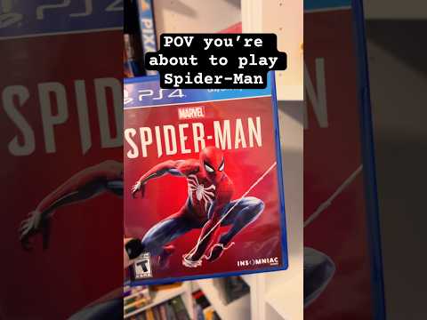 POV you’re about to play Spider-Man  #gamecollection #gaming #playstation #spiderman #ps4 #shorts