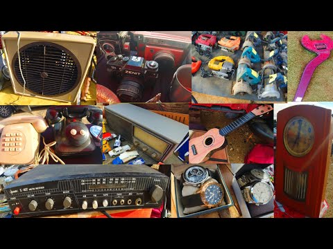 Rare relics at the Pedrinha fair 🇧🇷 antique electronics and tools