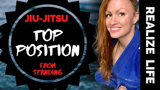 Get THIS TOP BJJ POSITION! Grappling Takedowns vs. Larger Opponents | Ladies' Jiu-Jitsu Rolling Tips
