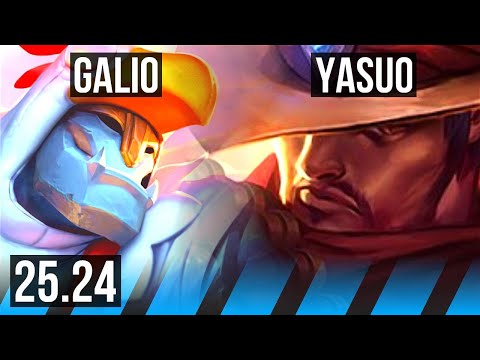 GALIO vs YASUO (MID) | BR Grandmaster | 25.24