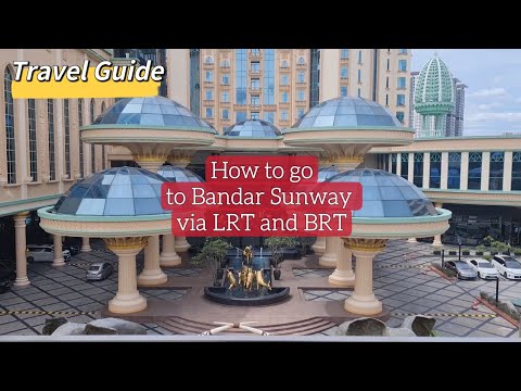 How to go to Bandar Sunway via LRT and BRT #sunwaypyramid #sunwaylagoon
