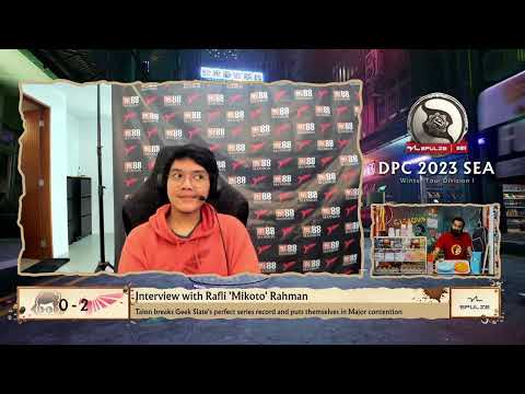 Mikoto Interview | DPC | Talon vs Geek Slate |  Talon breaks Geek Slate's perfect series streak.