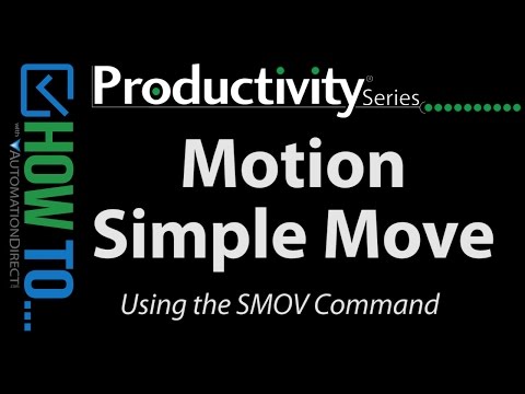 Productivity Series PLCs Motion Control - Simple Positioning from AutomationDirect