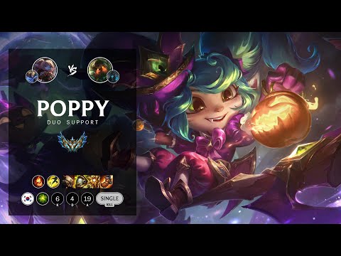 Poppy Support vs Nautilus - KR Challenger Patch 12.9