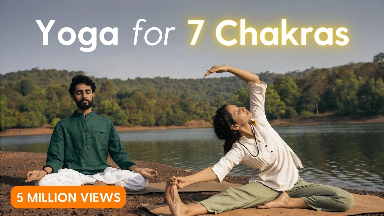 30 Mins Asanas & Meditation to activate the 7 chakras