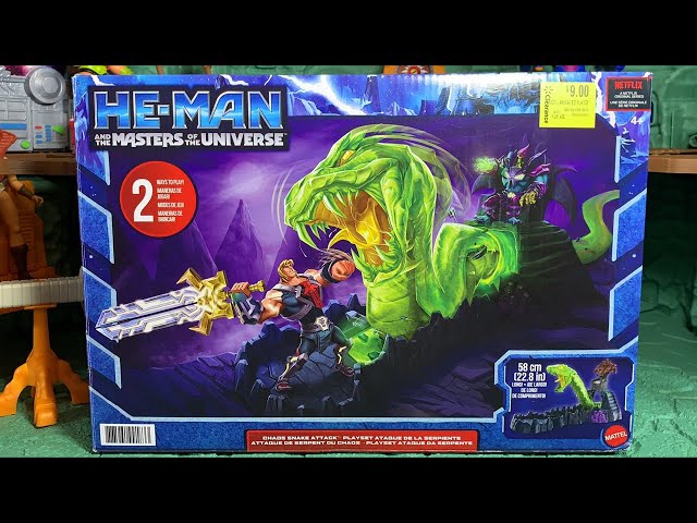 Vídeo relacionado con Masters of the Universe Mattel He-Man and The Playset 2022 Chaos Snake Attack 58 cm
