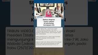 Stafsus Wapres Temui Jokowi di Solo, Bahas Kemajuan IKN hingga Diberi Wejangan