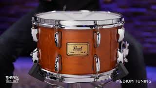 Video thumbnail for Pearl 12x7 Maple Soprano Snare Drum - Liquid Amber (M-1270-114) by Memphis Drum Shop