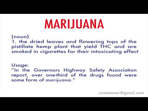 How to Pronounce Marijuana