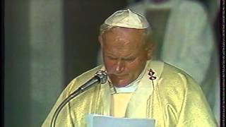 Jan Paweł II w Polsce 1987 Msza w Kościele Wszystkich Swiętych w Warszawie
