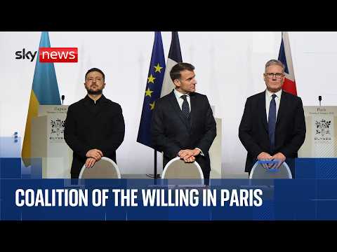 Macron, Zelenskyy and Starmer discuss Ukraine with 'Coalition of the Willing'
