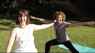 Inconvenient Interviews w/Risa: Doing Yoga with Rhea Perlman | HelloGiggles video