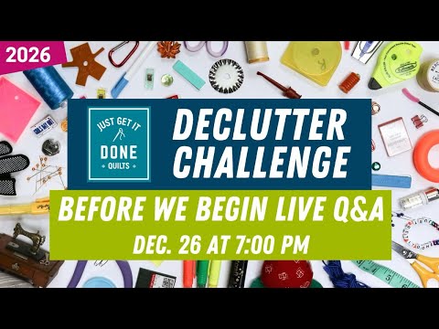 Declutter Challenge Q&A Dec 26th 7:00pm EST