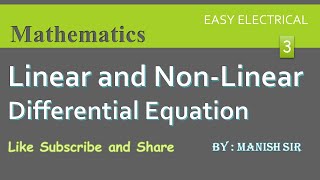 Linear and Non-Linear Differential Equation Concept | Differential Equation
