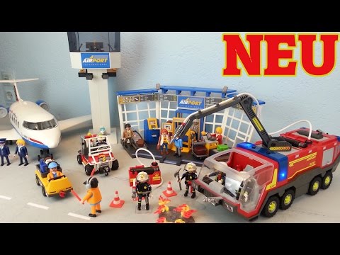 Playmobil Flughafen komplett eingerichtet seratus1 unboxing Neuheit 2016