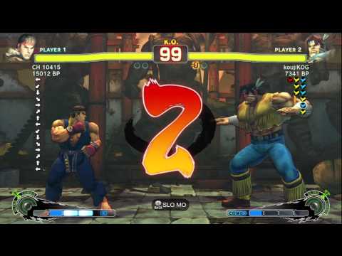 KOG [T.Hawk] vs CH 10415 [Ryu] SSF4 Japanese Online Ranked Matches - TRUE-HD
