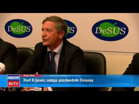 [Prispevek Slovenija] 15.06.2018 Nova24TV:  Karl Erjavec ostaja predsednik Desusa
