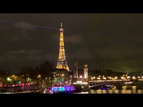 Eiffel Tower 🗼by Night, Paris 🇫🇷, Walking by the River Seine 🤩