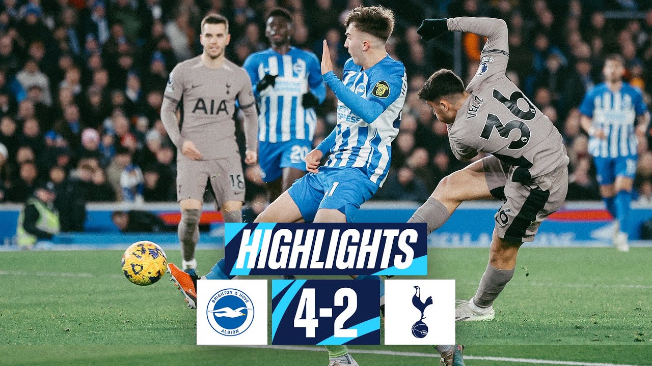 Brighton & Hove Albion vs Tottenham Hotspur highlights