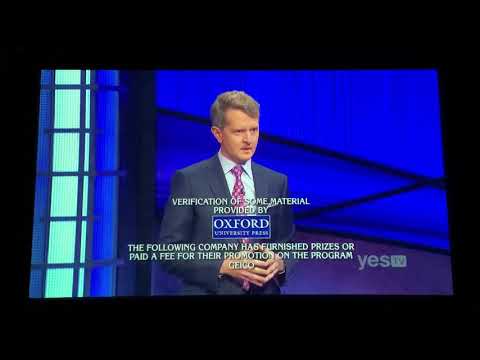 Jeopardy, short end credits - Brian Chang Day 5 (1/25/21)