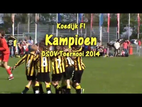 Voetbal: Koedijk F1 13/14 op het DSOV Toernooi (20-04-2014)