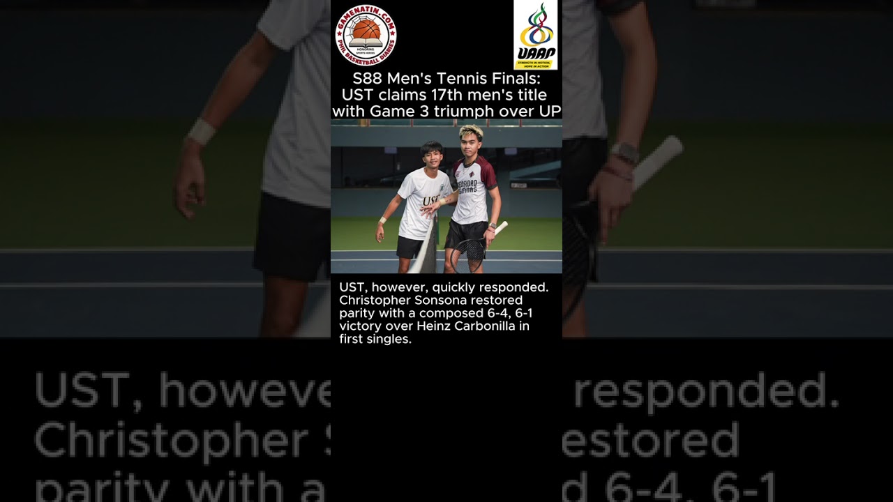 UAAP Men's Tennis: UST wins title after beating UP