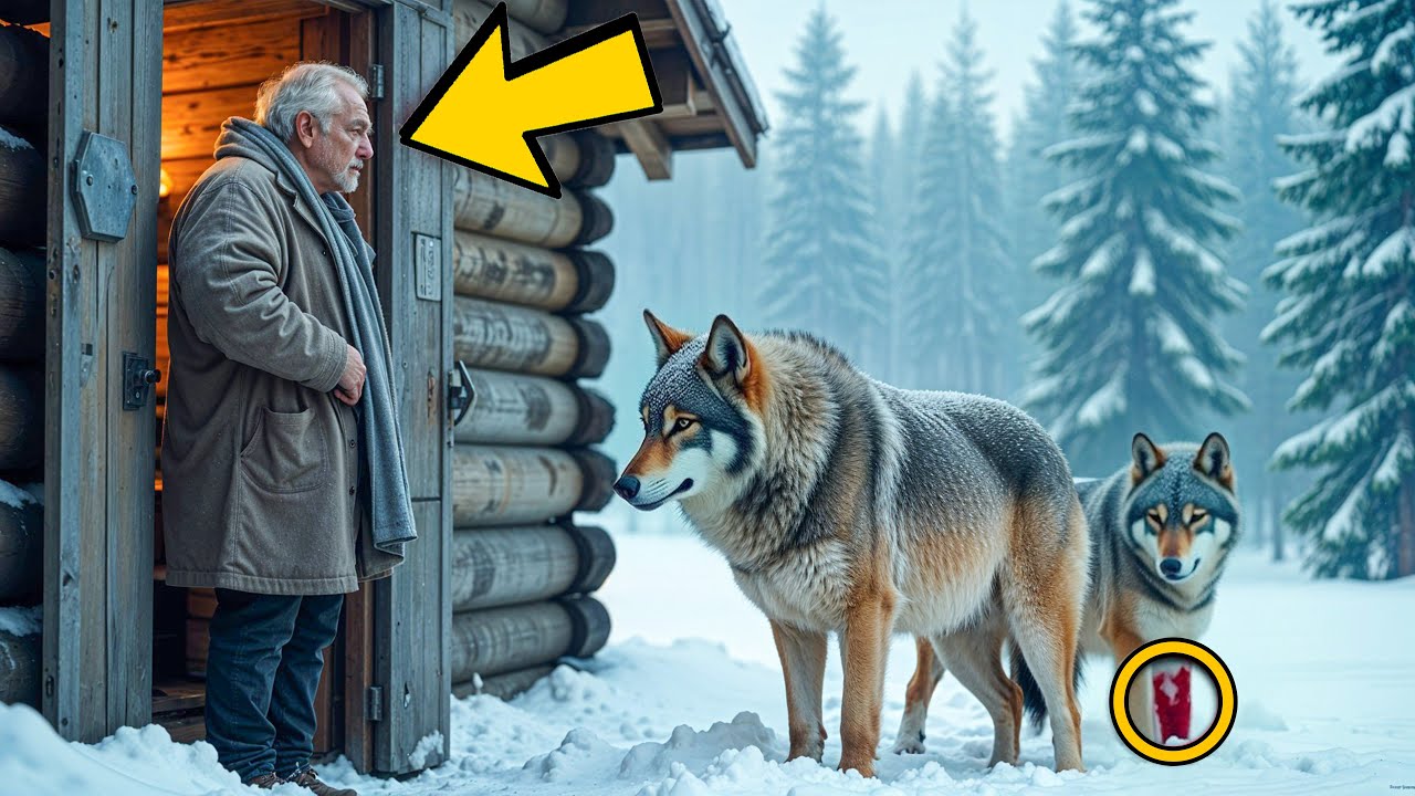 LES LOUPS GELÉS DEMANDENT À L’HOMME D’ENTRER DANS LA MAISON. IL EST ÉTONNÉ PAR CE QUI SE PASSE !