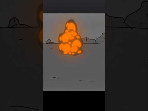 Simple Explosion Animation Tutorial #animation #flipaclip #tutorial