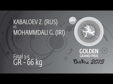 BRONZE GR - 66 kg: Z. KABALOEV (RUS) df. G. MOHAMMDALI (IRI) by TF, 8-0