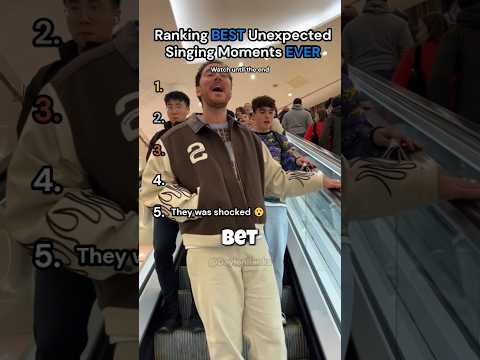 Ranking BEST Unexpected Singing Moments EVER