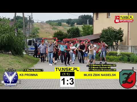 tv.nsk.pl [przyjazd kibiców na stadion] KS Promna - MLKS Żbik Nasielsk 1:3 (1:1) 2021-07-03 g. 16:00