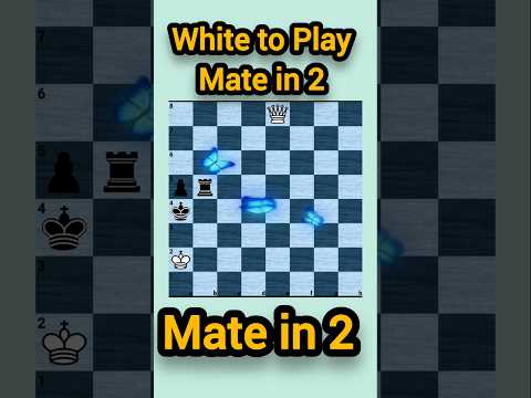White to play Mate in 2 #525 #learnchess #matein2 ❤️❤️🧠