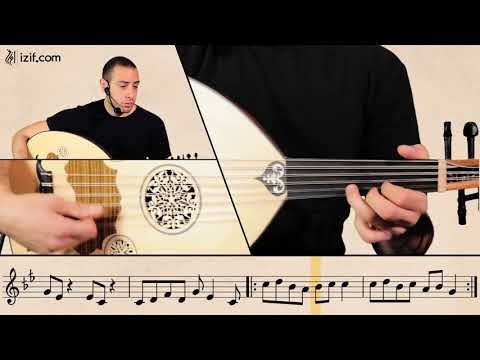 تعليم أغنية يمه طل وحياني على العود | izif.com